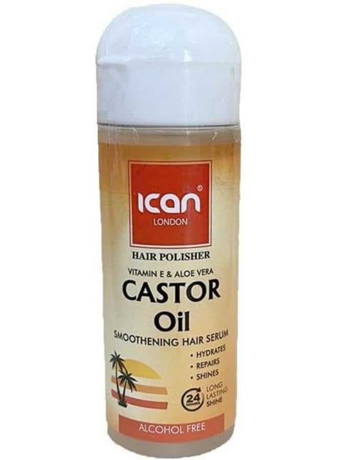 Hair Polisher Castor Oil Smoothening Hair Polisher Serum Alcohol Free 207ml