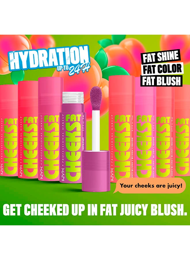 Fat Cheeks Juicy Blush, Liquid Blush, 12 HR Wear, Fig Fizz - image 4