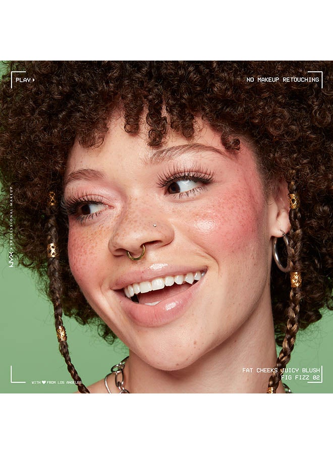 Fat Cheeks Juicy Blush, Liquid Blush, 12 HR Wear, Fig Fizz - image 7