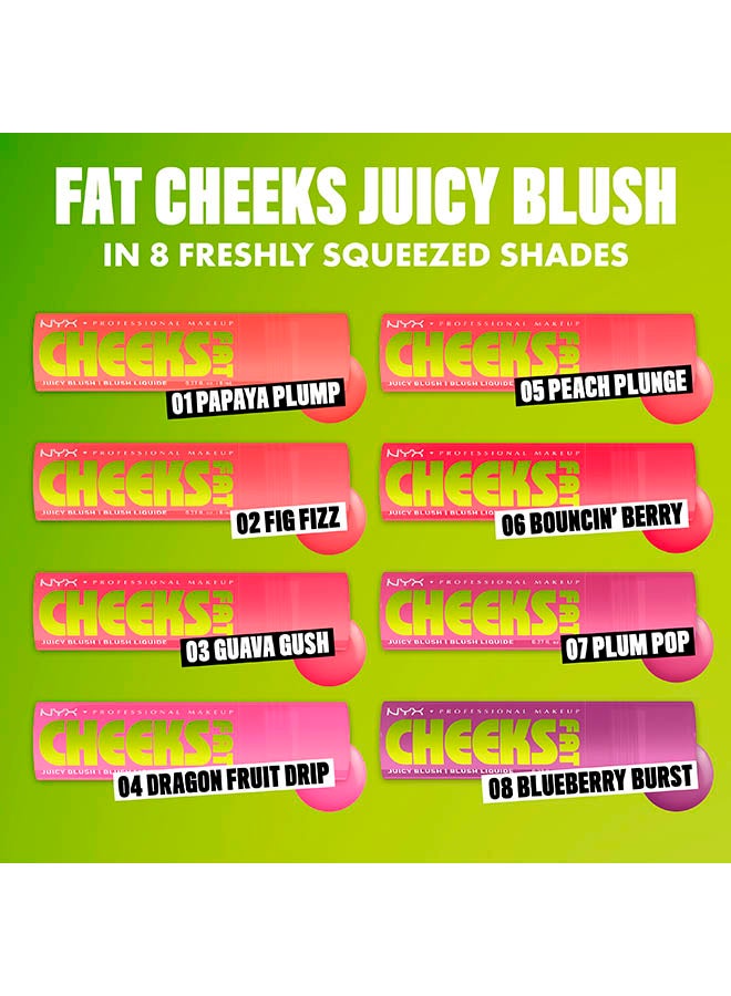 Fat Cheeks Juicy Blush, Liquid Blush, 12 HR Wear, Fig Fizz - image 8