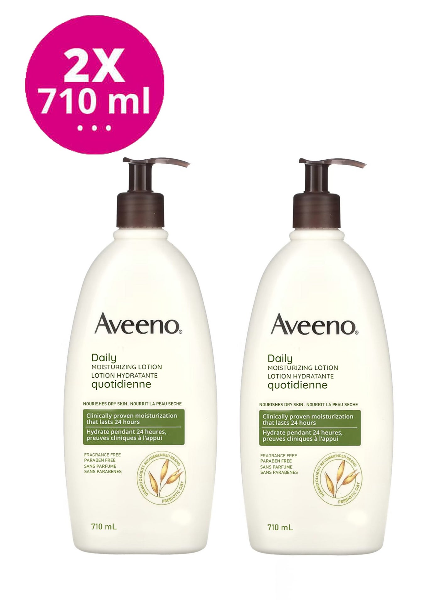 Active Naturals Daily Moisturizing Body and Face Lotion 2x710 ml