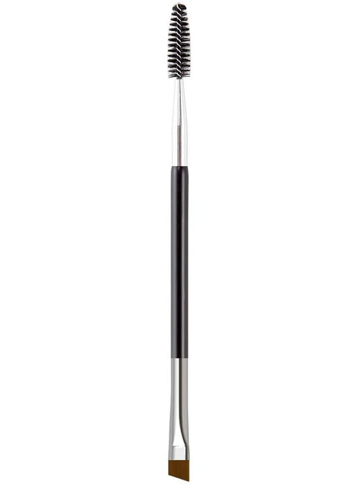 2-Piece Dual Ended Eyebrow Professional Angled Lash Brushes - BLACK