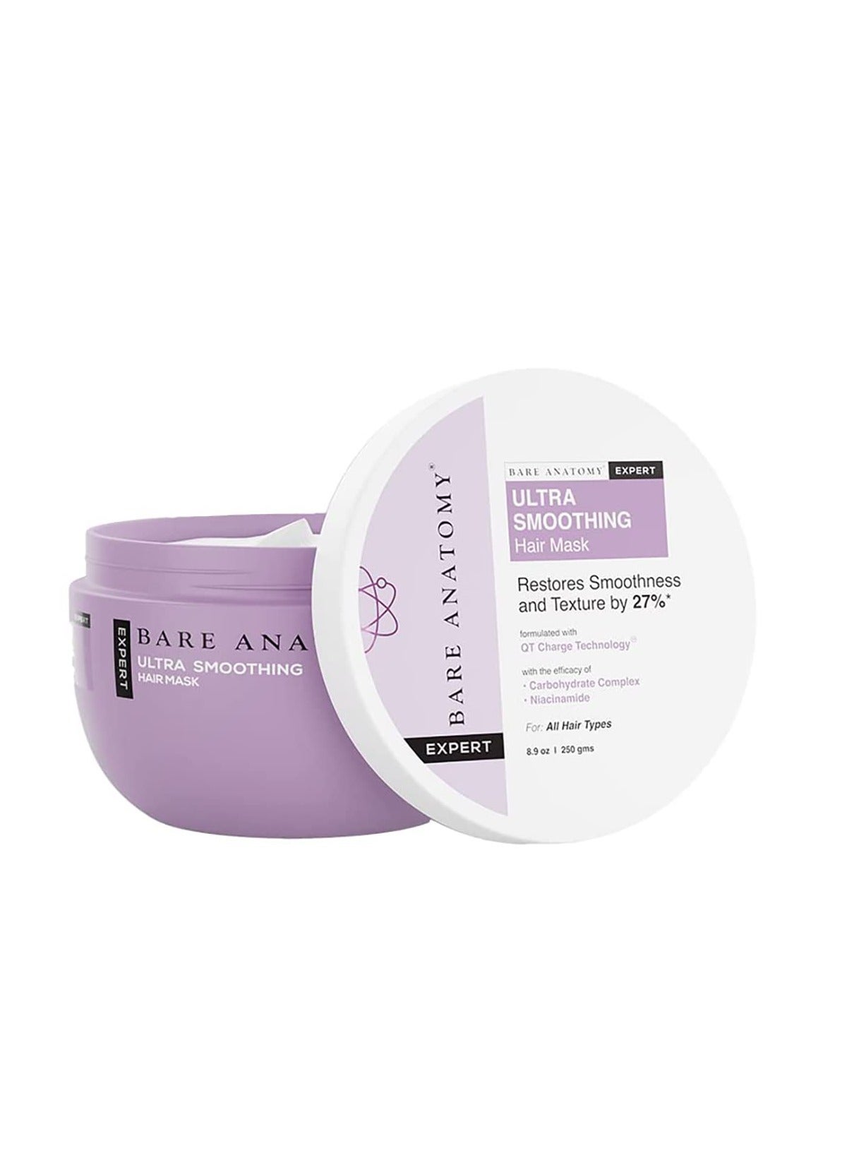Bare Anatomy Ultra Smoothing Hair Mask For Dry Frizzy Hair 250gm