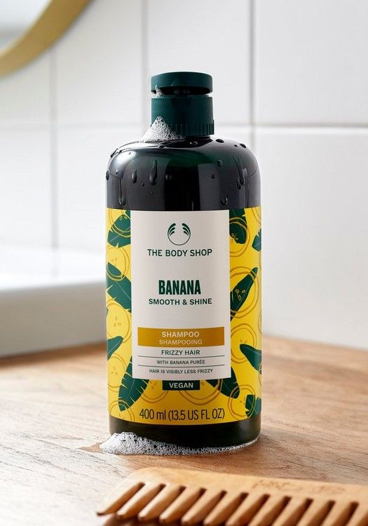 Banana Truly Nourishing Shampoo for Dry, Frizz-Prone Hair | Smooths, Softens & Repairs with Organic Banana Puree & Vegan Silk Protein | 91% Natural, Vegan, 400ml - image 2