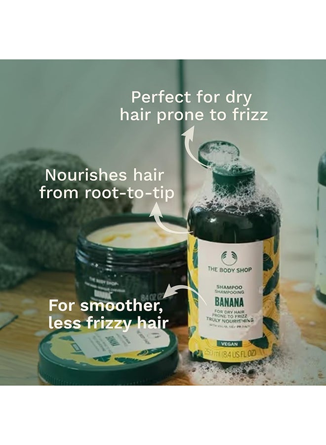 Banana Truly Nourishing Shampoo for Dry, Frizz-Prone Hair | Smooths, Softens & Repairs with Organic Banana Puree & Vegan Silk Protein | 91% Natural, Vegan, 400ml - image 4