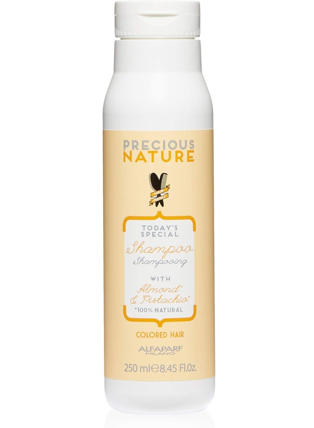 Alfaparf Milano Precious Nature Color Protection Hair Shampoo, Almond and Pistachio, 8.45 Fl Oz