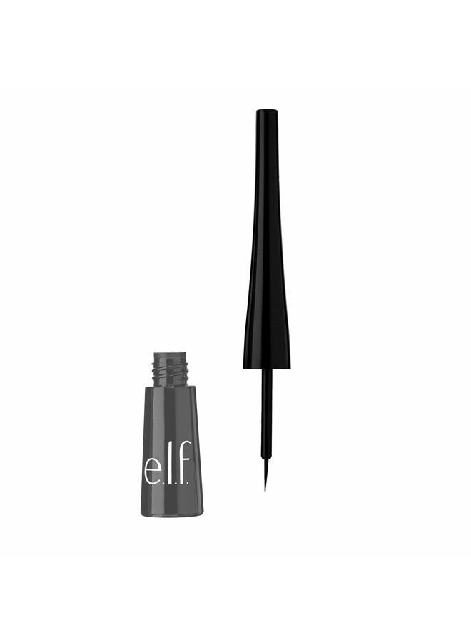 Liquid Eyeliner, High-pigment Liquid Eyeliner With Extra-Fine Brush Tip, Easy Glide Smudge-proof Formula, Charcoal