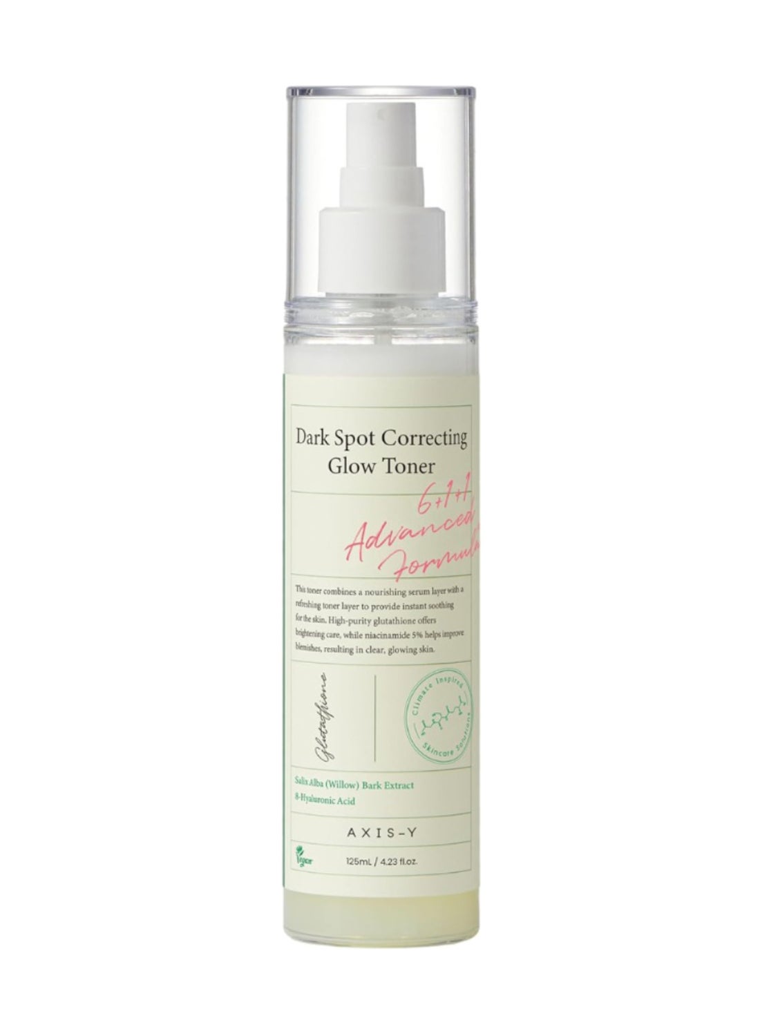 AXIS-Y Dark Spot Correcting Brightening Toner with 98% Glutathione & 5% Niacinamide, Brightening & Soothing Toner with Hyaluronic Acid, Vegan & Free Korean Skincare