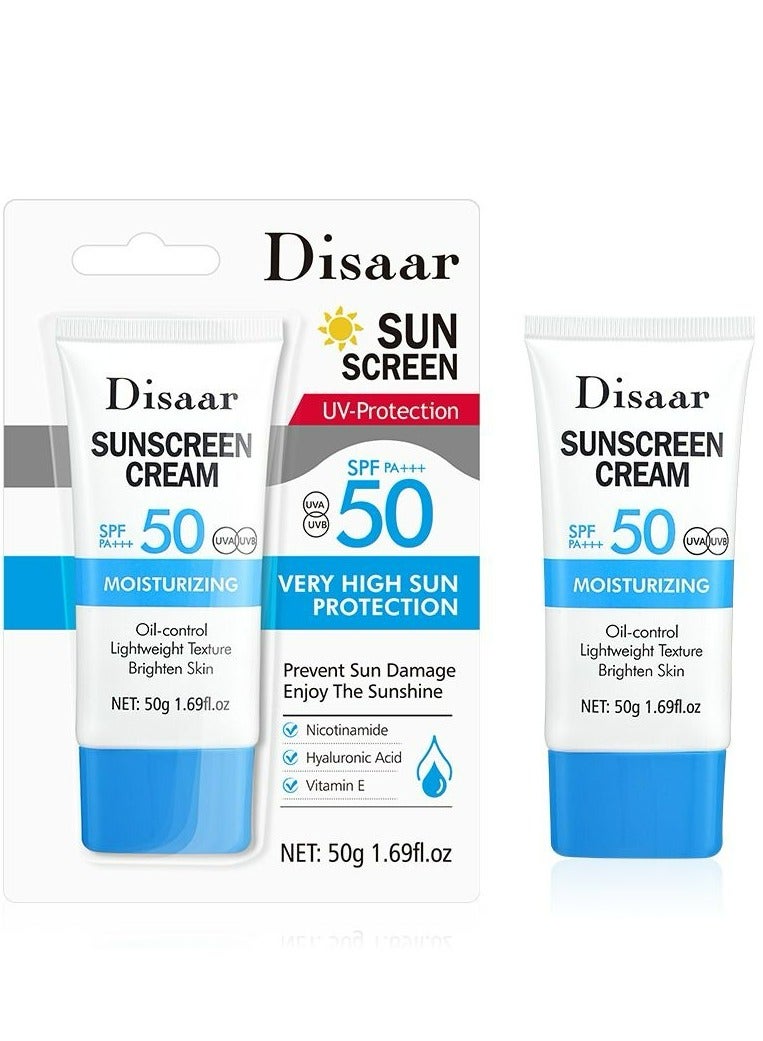 Sunscreen Cream Moisturizing Very High Sun Protection SPF 50 PA+++ 50 g