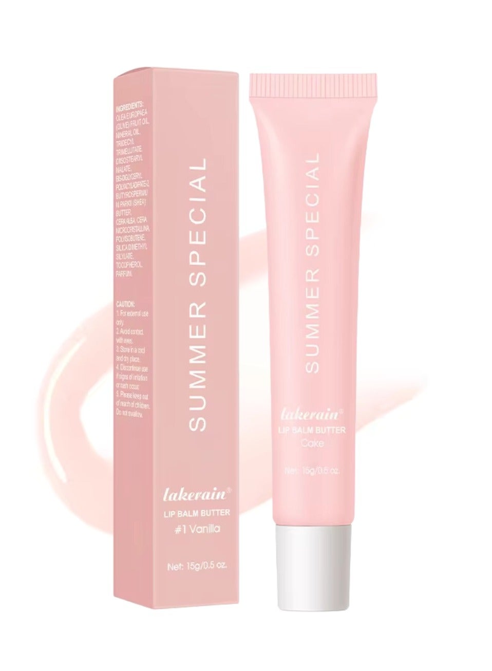 Summer Special Lip Butter Balm Non Greasy Soothes Dry Lip Care Oil Moisturizing Lightweight Summer Lip Balm for Dark and Dry Lips Hydrating and Nourishing Lip Gloss 15g Cake 04