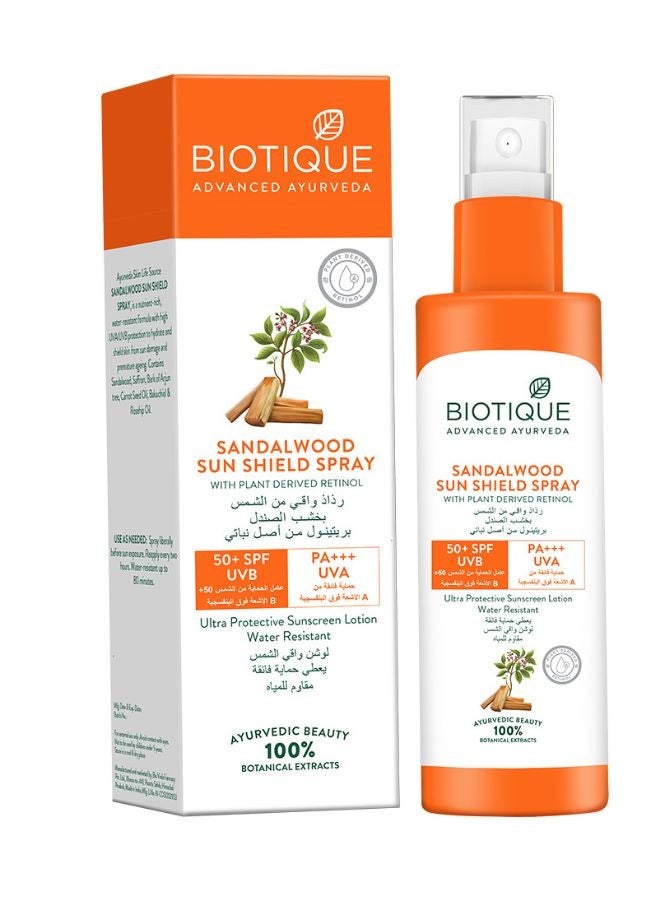 Sandalwood Sun Shield Spray 50+ Spf 190ml