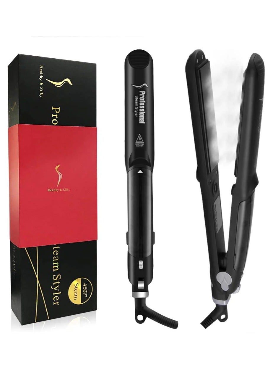 Professional Hair steam Straightener pro Ceramic Flat Iron Vapor Oil Steampod Straightening curling iron for women steamer iron