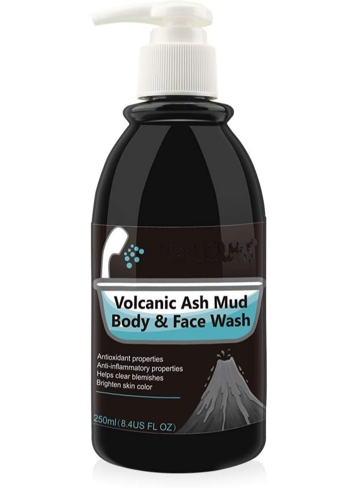 Volcanic mud body wash shower gel Deep Sea Mud Whitening body 250ML