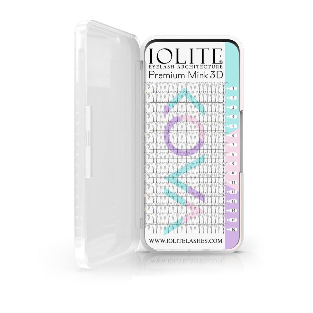 Iolite Premium 3D Mink Volume Eyelashes – Natural & Lightweight False Lashes  C Curl Thickness 0.10mm - 11 MM