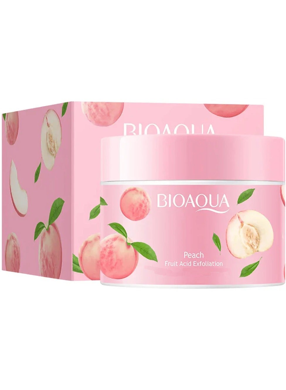 Bioaqua Peach fruit acid scrub clean pore water tender moist improve dry moisture to keratin