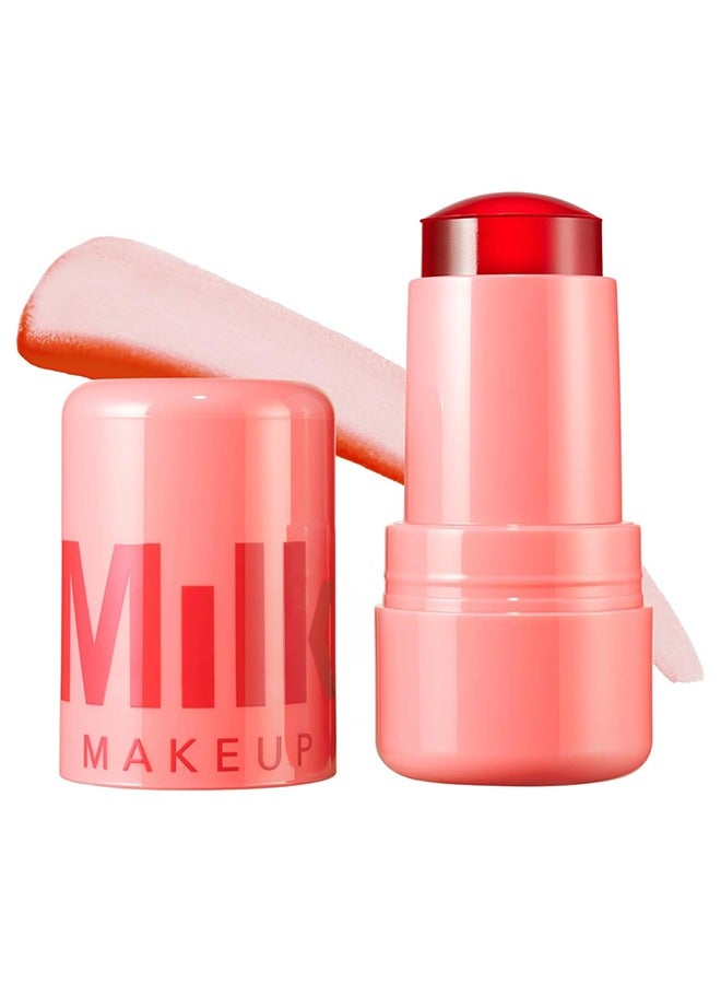 Cooling Water Jelly Tint Lip + Cheek Blush Stain, Blush Stick for Cheeks, Jelly Blush Stick, Longlasting Non-Stick, Paraben-Free, 0.17 oz (Spritz)
