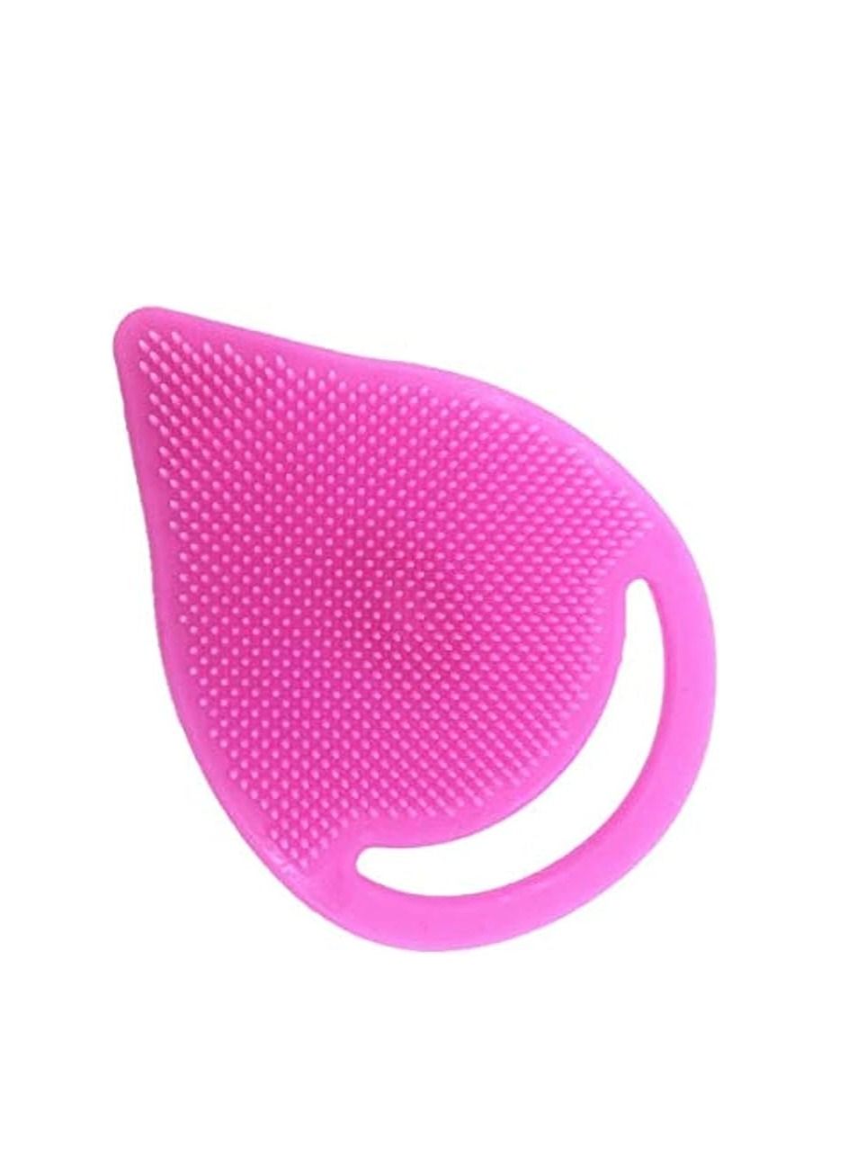ORiTi Baby's Soft Silicone Facial Care Exfoliating Face Cleanser Spa Brush Scrub Tool for Wash Skin (Random Color)