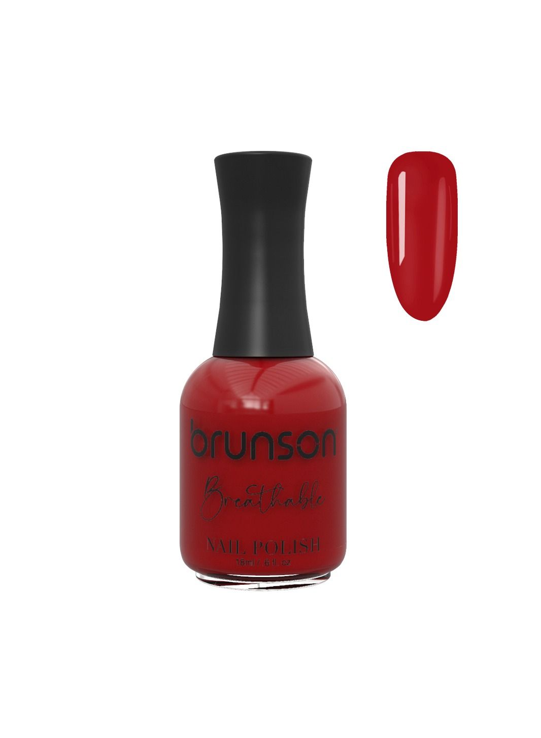 Brunson breathable nail polish halal nail lacquer wudu friendly quick dry long lasting but easy peel off glossy shine water based nail paint 18ml