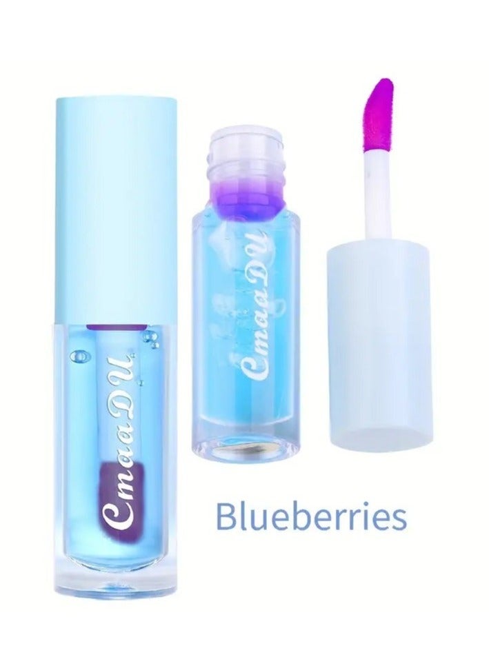 Valentine's Day Gift - Color Changing Lip Glaze with Natural Moisturizing and Hydrating Properties - Long Lasting, Daily Lip Care with Fruit Flavor and Natural Pink Color (05)