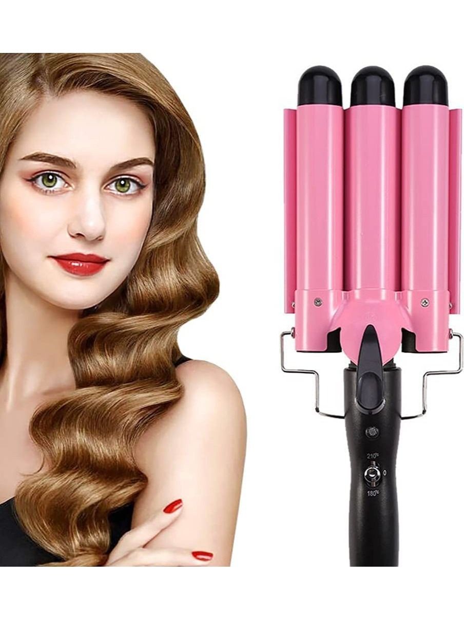 Professional Hair Curler 3 barrel curling iron hair waver 3 barrel Ceramic Triple Barrel Curling Iron 25mm Curling Wand Hair Waver