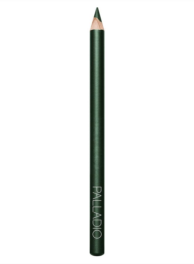Wooden Eyeliner Pencil, Thin Pencil Shape, Easy Application, Firm yet Smooth Formula, Perfectly Outlined Eyes, Contour and Line, Long Lasting, Rich Pigment, Dark Green
