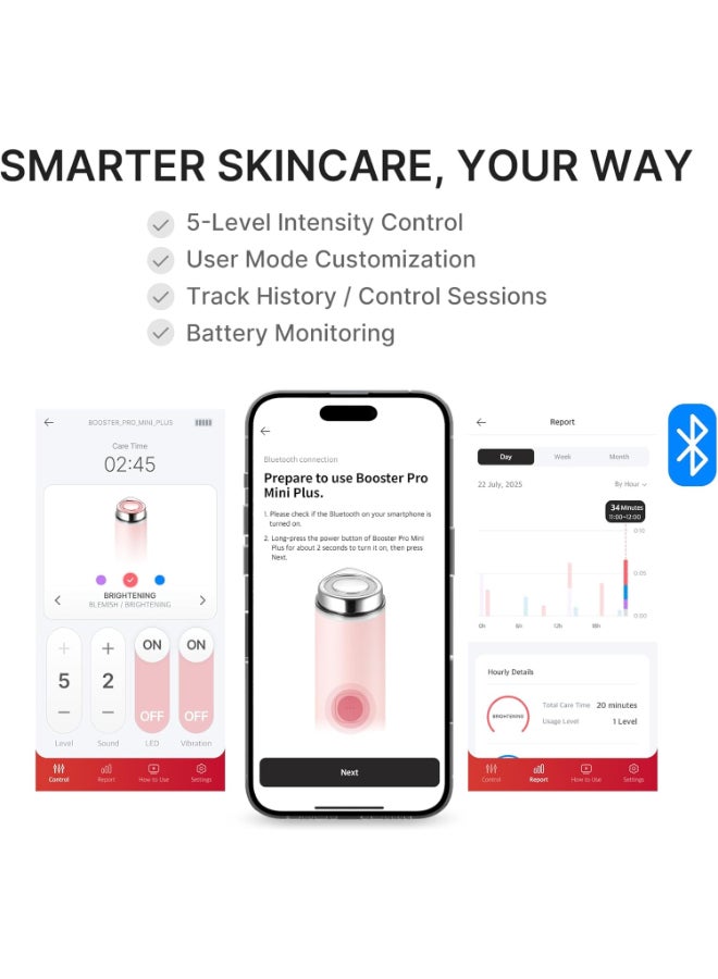 Medicube Booster Pro Mini Plus | Facial Device for Radiance, Calming, and Elasticity | Red, Blue, Purple 3-Mode | Portable Korean Skincare Device, At Home Care | Beige - image 10