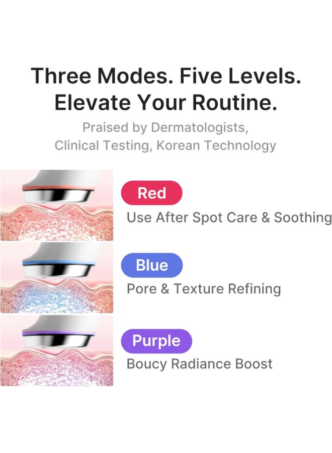 Medicube Booster Pro Mini Plus | Facial Device for Radiance, Calming, and Elasticity | Red, Blue, Purple 3-Mode | Portable Korean Skincare Device, At Home Care | Beige - image 5