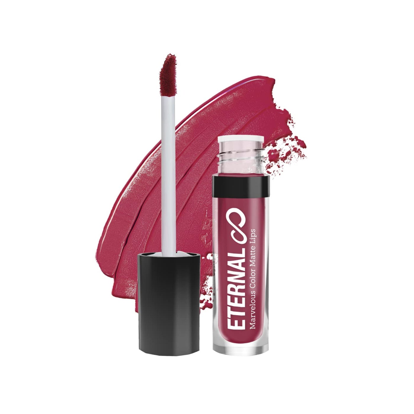 Eternal Marvelous Color Matte Lips Nude Velvet Liquid Lipstick â€“ Soft Matte Lip Cream for Long-lasting Makeup, 0.13 Oz (Glamour)