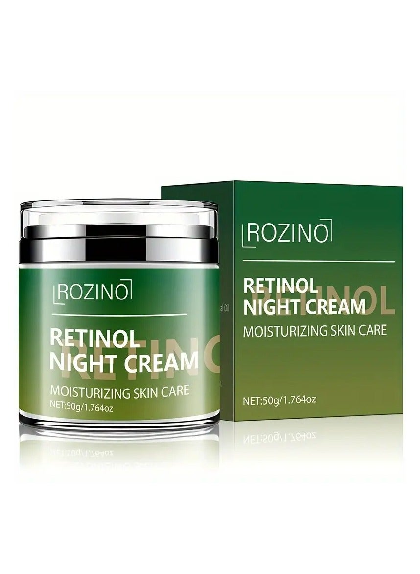 50g Retinol Night Cream, Moisturizing Face Cream with Avocado Honey, Mild And Easy to Absorb, Suitable for Dry Skin