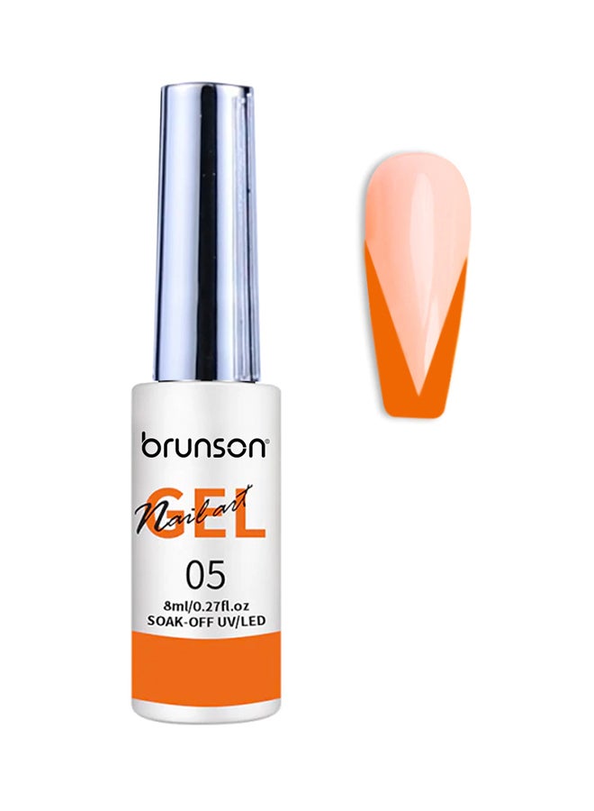 Gel Polish Liner Gel Nail Art 8ml Gel Nail Art Paint for Nails Built Thin Line Nail Art Brush in Gel Pens UV LED Soak off Nail French Manicure Gel Paint Spider Line Drawing Painting Salon DIY