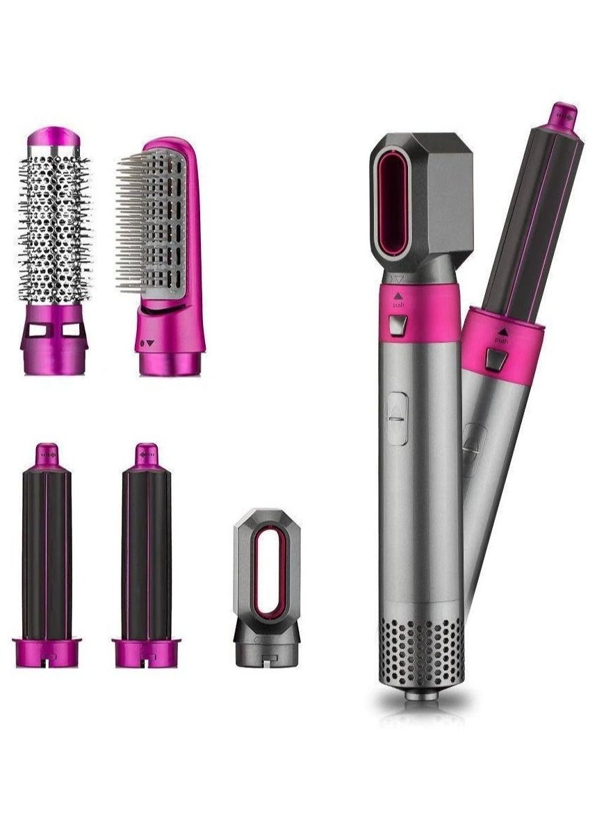 Hair Dryer 5 in 1 Hair Blower Brush Hair Curler, Hair Curler, Electric Hair Dryer, Rotating Hot Air Brush for All Hairstyles