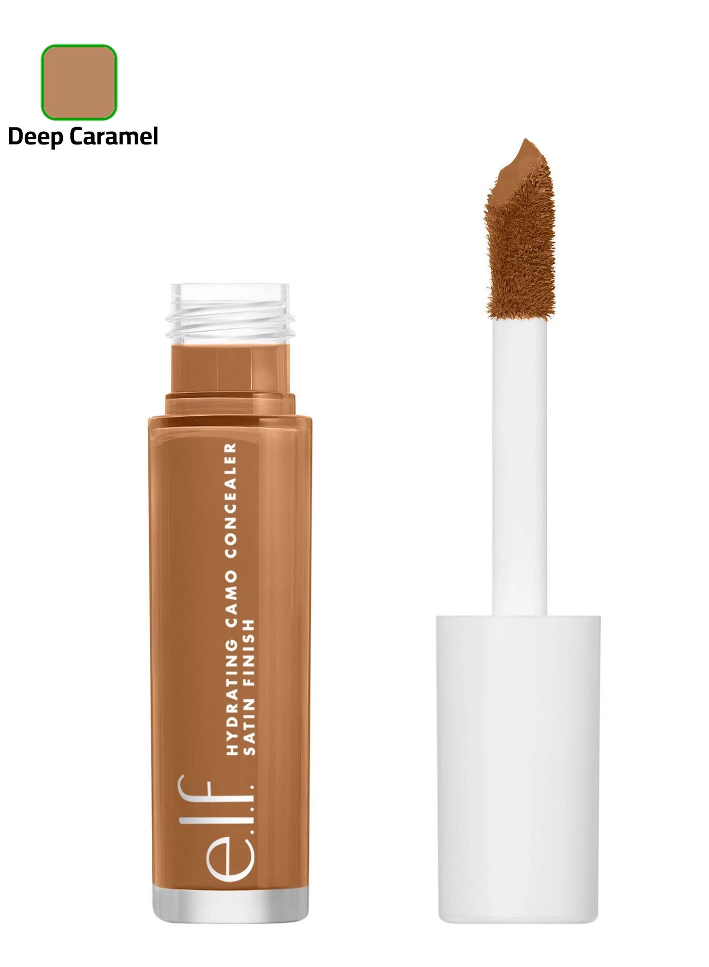Hydrating Camo Concealer, Lightweight, Full Coverage, Long Lasting, Conceals, Corrects, Covers, Hydrates, Highlights, Satin Finish (Deep Caramel)