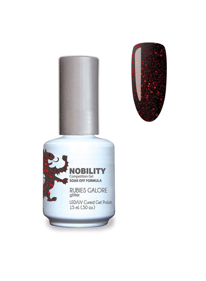Gel Nail Polish 15 ml, Long Lasting, Chip Resistant, Requires Drying Under UV Led Lamp Rubies Galore Nbgp114