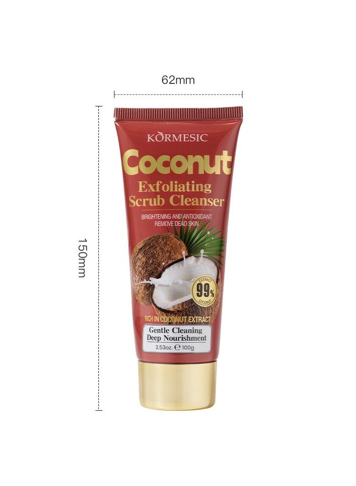 2pcs Coconut Scrub Cleanser 100g - Nourishing & Exfoliating