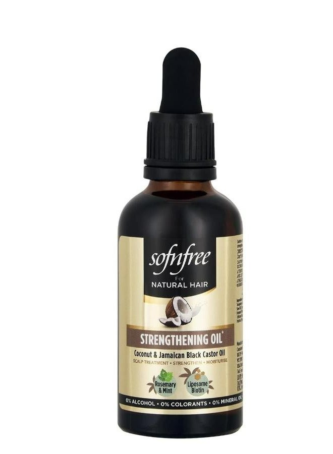 Coconut And Jamaican Black Castor Oil With Rosemary Mint Oil And Biotin Lipsome Strengthening Oil