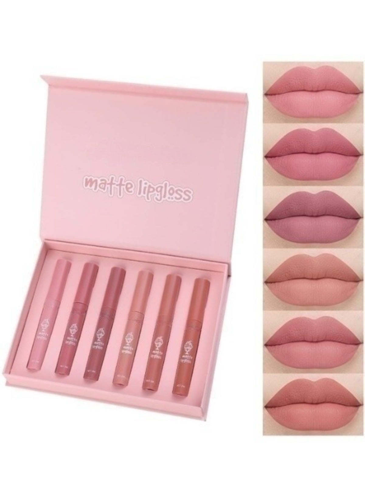 Waterproof Matte Lip Gloss Delight Assorted 6 Pcs