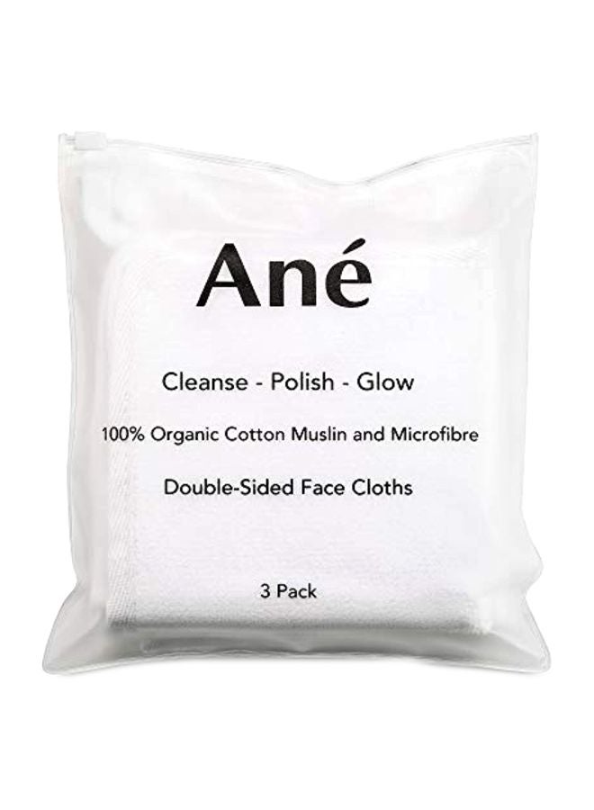 3-Piece Double Sided Face Cloth Set