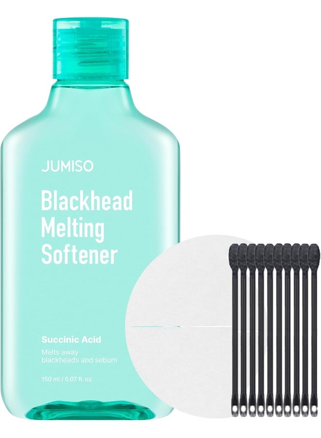 JUMISO Blackhead Melting Softener Special Set with Cotton Pads and Swabs Pore Cleansing 150ml