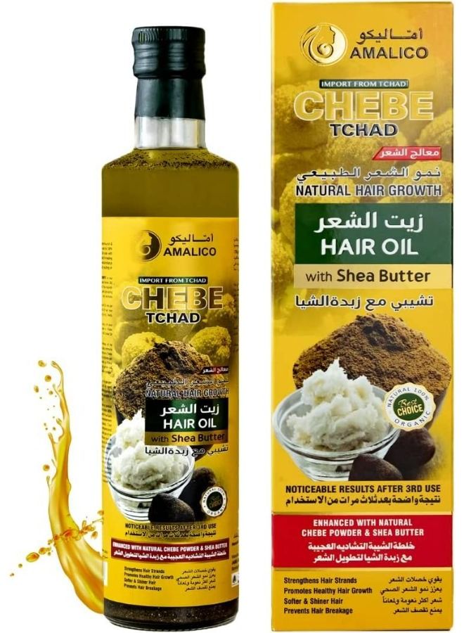 Hair Growth Chebe Oil & Shea Butter for  500 ML