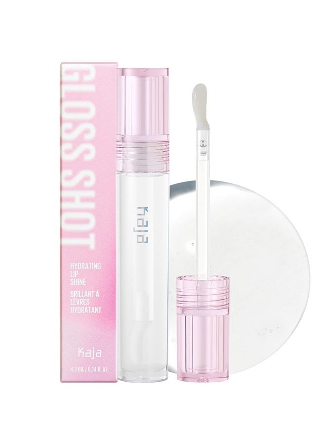 Lip Gloss - Gloss Shot | Gift, with Jojoba Oil, Sheer, Hydrating, Juicy, Plumper Looking Lips, 01 Crystal Clear, 0.14 Fl Oz