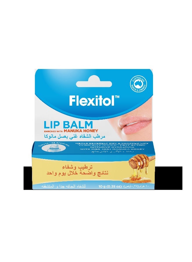Flexitol Lip Balm Manuka Honey for Deep Nourishment & Lip Repair – 10g