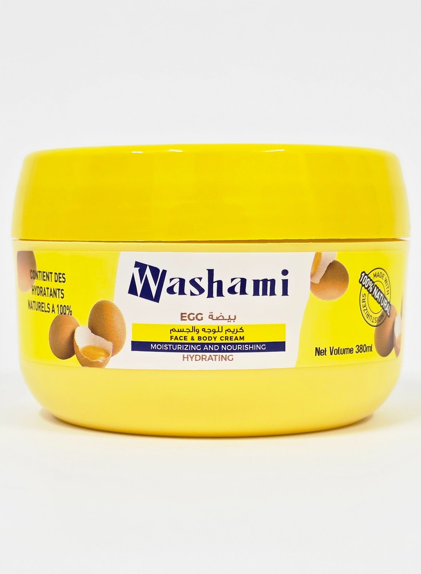 Egg Moisturizing Face & Body Cream – Nourishing, Hydrating, 100% Natural Moisturizers, 380gm