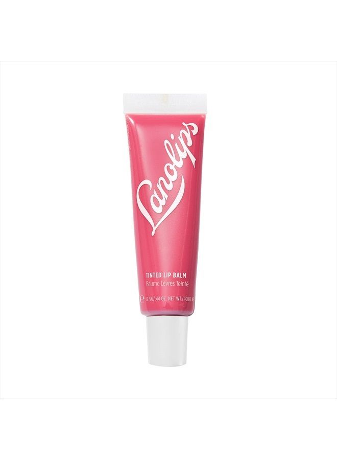 Tinted Balm, Rhubarb - Moisturizing Lip Tint with Lanolin and Gloss for Shiny, Hydrated Lips - Hydrating Lip Balm for Dry Lips (12.5g / 0.44oz)