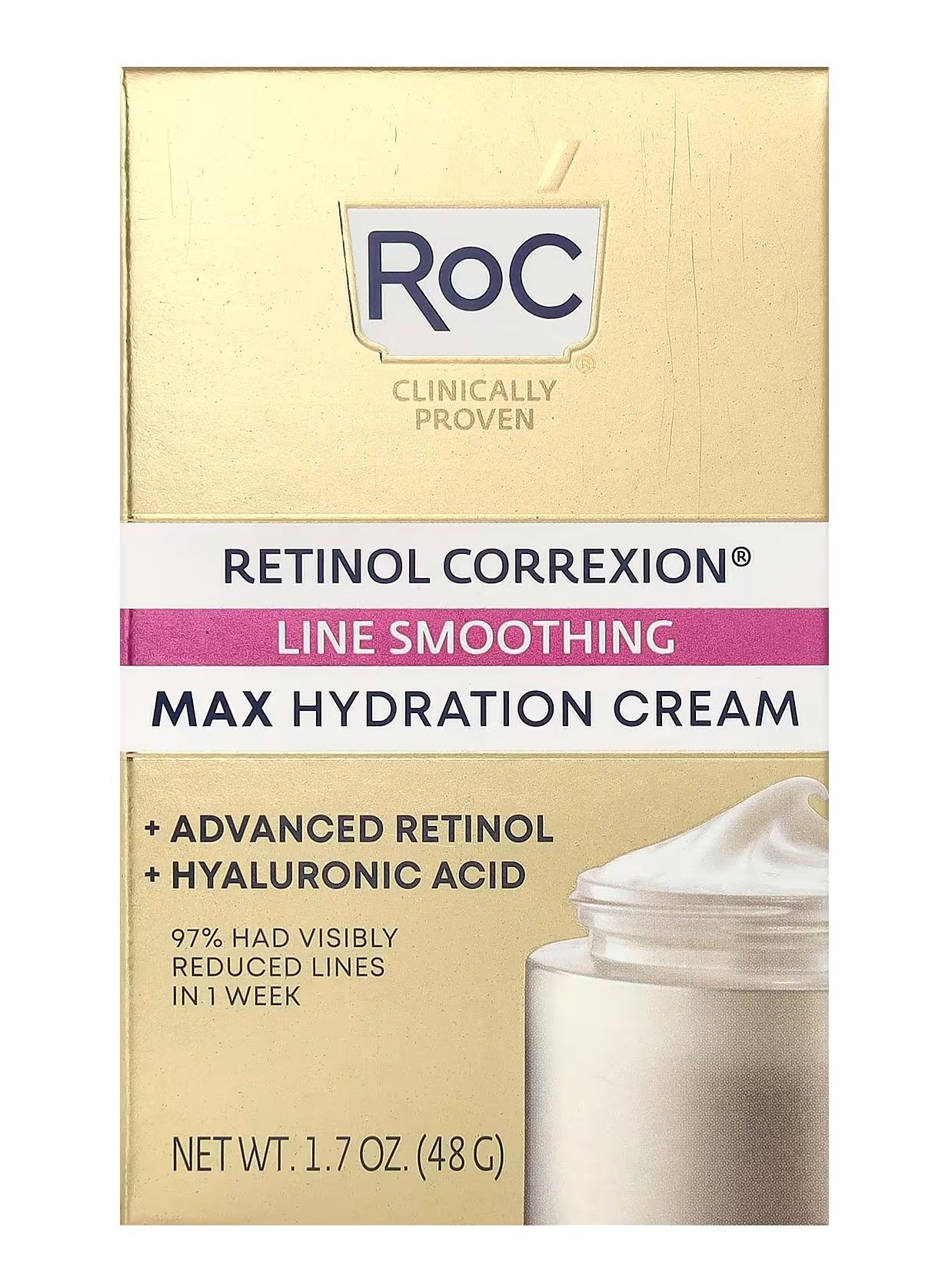 Retinol Correxion Max Hydration Cream Hyaluronic Acid  1.7 oz(48g)