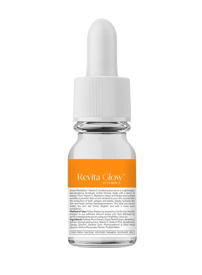 Jovees Herbal Revita Glow Vitamin C Face Serum 30ml | With Kakadu Plum | Reduces Dark Spots, Brightens & Evens Skin Tone | Lightweight, Oil-Free - image 3