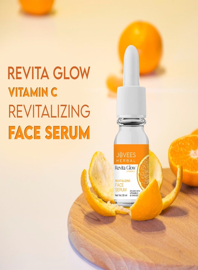 Jovees Herbal Revita Glow Vitamin C Face Serum 30ml | With Kakadu Plum | Reduces Dark Spots, Brightens & Evens Skin Tone | Lightweight, Oil-Free - image 5