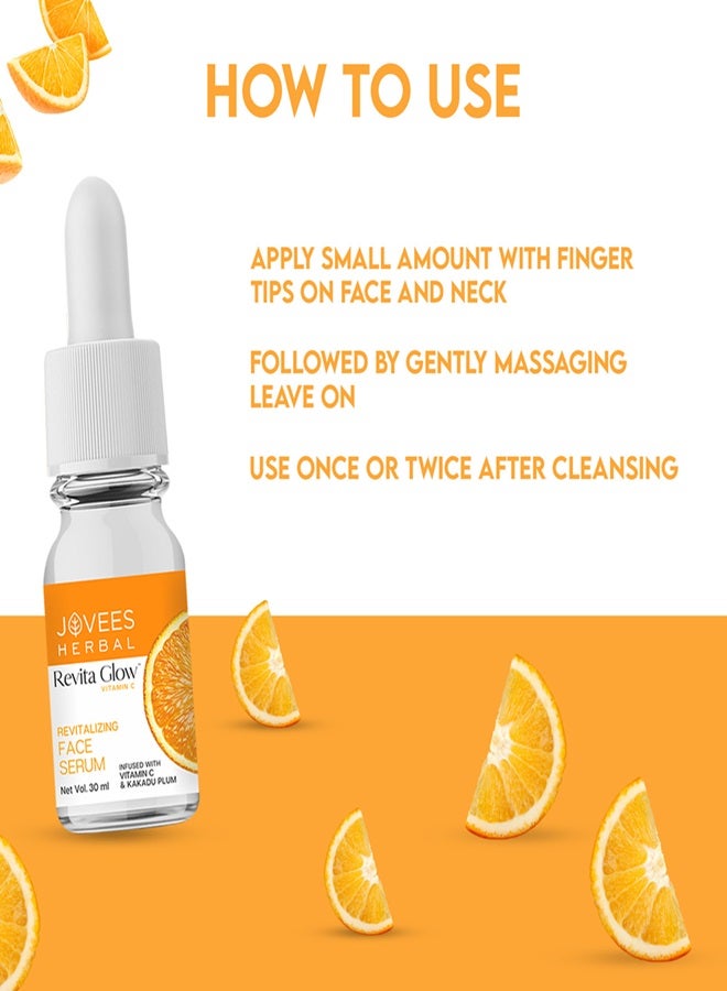 Jovees Herbal Revita Glow Vitamin C Face Serum 30ml | With Kakadu Plum | Reduces Dark Spots, Brightens & Evens Skin Tone | Lightweight, Oil-Free - image 7