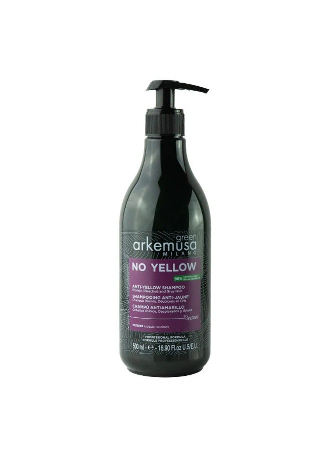 Arkemusa Green Anti Yellow Shampoo 500 ml : Helps to Maintain Cool, Vibrant Hair Colors