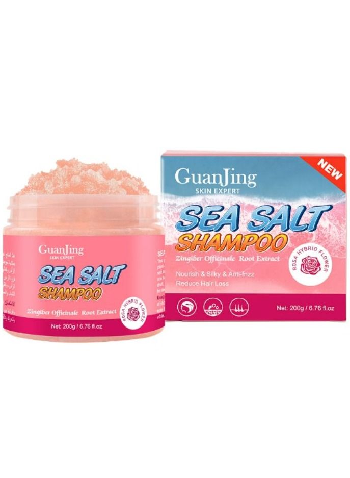 shampoo Exfoliating with sea salt, rose and ginger extract 200g