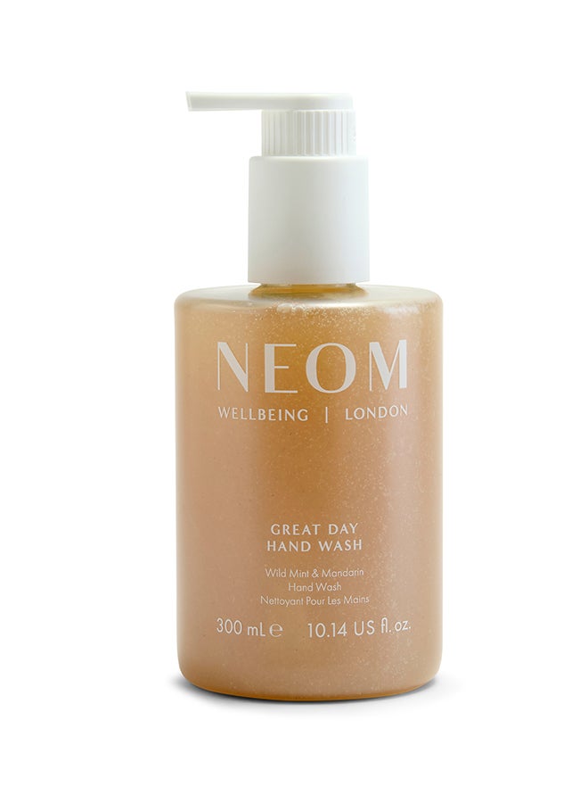 Great Day Hand Wash 300ml – Energizing Aromatherapy Liquid Hand Soap with Essential Oils for Gentle Cleansing & Fresh Scent